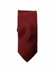 Red Geometric Print On Black Background XL Tie | Santostefano XL Ties | Sam's Tailoring Fine Men's Clothing