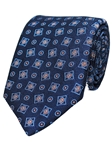 Navy Woven Neat Silk Fine Tie | Gitman Bros. Ties Collection | Sam's Tailoring Fine Men Clothing