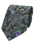 Green Printed Paisley Men Silk Tie | Gitman Bros. Ties Collection | Sam's Tailoring Fine Men Clothing