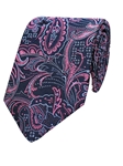 Navy Woven Paisley Men Silk Tie | Gitman Bros. Ties Collection | Sam's Tailoring Fine Men Clothing