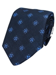 Navy Woven Grenadine Neat Silk Tie | Gitman Ties Collection | Sam's Tailoring Fine Men Clothing