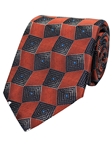 Rust & Black Woven Neat Silk Tie | Gitman Ties Collection | Sam's Tailoring Fine Men Clothing