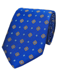 Blue Printed Twill Neat Silk Tie | Gitman Ties Collection | Sam's Tailoring Fine Men Clothing