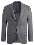 Grey Wool Cashmere Silk Plaid Men's Jacket | Heritage Gold Jackets | Sam's Tailoring Fine Men's Clothing