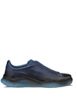 Blue Calico Hand Stained Deerskin Slip On Sneaker  | Mezlan Casual Shoes Collection | Sam's Tailoring Fine Men's Clothing