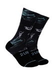 Space Gold Black Flex Printed Crew Sock | 2Undr Men's Socks | Sam's Tailoring Fine Men Clothing