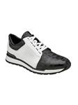 Black/White Genuine Caiman Crocodile Titan Shoe | Belvedere Casual Shoes Collection | Sam's Tailoring Fine Men's Clothing