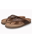 Dark Brown Air Relax Cork Midsole Mens Slipper | Mephisto AllRounder Sandals | Sam's Tailoring Fine Men's Clothing