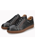Black Full Grain Leather Leather Lining Casual Sneaker | Mephisto Men's Sneakers Collection  | Sam's Tailoring Fine Men Clothing