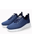 Denim Navy Eco Designed Shock Absorber Sneaker | Mephisto Men's Sneakers Collection  | Sam's Tailoring Fine Men Clothing