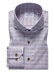 Beige Check Twill Men's Sport Luxury Shirt | Emanuel Berg Shirts Collection | Sam's Tailoring Fine Men Clothing