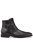 Black Peninsula Lizard Emblem Men's Exotic Boot | Mezlan Boots Collection | Sam's Tailoring Fine Men's Clothing