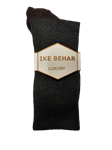 Grey With Burgundy Men's Luxury Socks | Ike Behar Luxury Socks | Sam's Tailoring Fine Men's Clothing