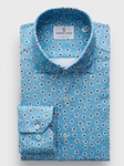 Turquoise Modern 4Flex Stretch Knit Shirt | Emanuel Berg 4Flex Shirts Collection | Sam's Tailoring Fine Men Clothing