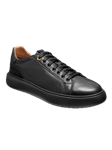 Black Soft Premium Leather Men's Sneaker | Samuel Hubbard Shoes Collection | Sam's Tailoring Fine Men Clothing