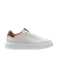 White Soft Premium Leather Men's Sneaker | Samuel Hubbard Shoes Collection | Sam's Tailoring Fine Men Clothing