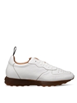 White Gerardo Deerskin Rubber Sole Men's Sneaker | Mezlan Shoes Collection | Sam's Tailoring Fine Men's Clothing xford