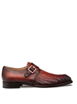 Cognac Hand Burnished Temi Men's Monks Strap Shoe | Mezlan Shoes Collection | Sam's Tailoring Fine Men's Clothing xford