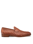 Cognac Solomeo Woven Men's Penny Loafer | Mezlan Shoes Collection | Sam's Tailoring Fine Men's Clothing xford