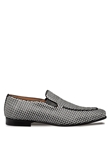 Black/White Geometric Almeria Woven Slip On Shoe | Mezlan Shoes Collection | Sam's Tailoring Fine Men's Clothing xford