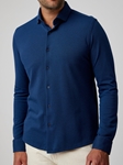 Navy Long Sleeve T-Series Mens Shirt | Stone Rose Shirts Collection | Sam's Tailoring Fine Men Clothing