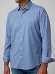 Navy Droplet Long Sleeve Men Shirt | Stone Rose Shirts Collection | Sam's Tailoring Fine Men Clothing
