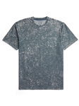 Grey Acid Short Sleeve Crewneck Men T-Shirt | Stone Rose Polos Collection | Sam's Tailoring Fine Men Clothing