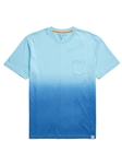 Turquoise Short Sleeve Dip-Dyed Men T-Shirt | Stone Rose Polos Collection | Sam's Tailoring Fine Men Clothing