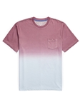 Purple Short Sleeve Dip-Dyed Men T-Shirt | Stone Rose Polos Collection | Sam's Tailoring Fine Men Clothing