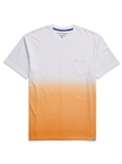 Papaya Short Sleeve Dip-Dyed Men T-Shirt | Stone Rose Polos Collection | Sam's Tailoring Fine Men Clothing