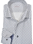 White Roll With Diamonds Men's Shirt | Marcello Shirts Collection | Sam's Tailoring Fine Men's Clothing