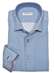 Sky Roll Collar Accentuated Diamond Men's Shirt | Marcello Shirts Collection | Sam's Tailoring Fine Men's Clothing