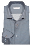 Blue Roll Collar Emerald Medallion Men's Shirt | Marcello Shirts Collection | Sam's Tailoring Fine Men's Clothing