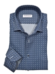 Navy Northport Shaded Medallion Men's Shirt | Marcello Shirts Collection | Sam's Tailoring Fine Men's Clothing