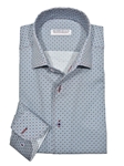 Sky Blue Palma Roll Collar Men's Shirt | Marcello Shirts Collection | Sam's Tailoring Fine Men's Clothing