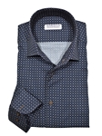 Navy & Charcoal Venice Elegance Shirt | Marcello Shirts Collection | Sam's Tailoring Fine Men's Clothing
