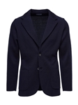Navy Two Buttons Premium Structured Men's Swacket | Emanuel Berg Jackets Collection | Sam's Tailoring Fine Men Clothing