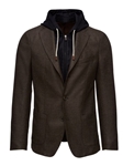 Dark Brown Wool Solid D-Constructed Men's Jacket | Emanuel Berg Jackets Collection | Sam's Tailoring Fine Men Clothing