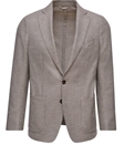 Grey Wool Blend Houndstooth Twill D-Constructed Jacket | Emanuel Berg Jackets Collection | Sam's Tailoring Fine Men Clothing
