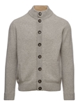 Silver Premium Men's Full Button Cardigan | Emanuel Berg Sweaters Collection | Sam's Tailoring Fine Men Clothing