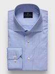Bright Blue Natural Stretch Yoga Twill Luxury Dress Shirt | Emanuel Berg Dress Shirts Collection | Sam's Tailoring Fine Men's Clothing