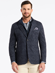 Navy Notch Lapel Jetset XII Tailored Fit Blazer | Robert Graham Blazers Collection | Sam's Tailoring Fine Men's Clothing