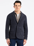 Navy Notch Button Front Jetset IX Classic Fit Blazer | Robert Graham Blazers Collection | Sam's Tailoring Fine Men's Clothing