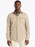 Oatmeal Point Collar Vigano Men's Shirt Jacket | Robert Graham Outerwear Collection | Sam's Tailoring Fine Men's Clothing