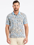 Light Blue Manucci Men's Short Sleeve Polo | Robert Graham Polos Collection | Sam's Tailoring Fine Men's Clothing