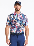 Multi Palm Dreams Men Short Sleeve Polo | Robert Graham Polos Collection | Sam's Tailoring Fine Men's Clothing