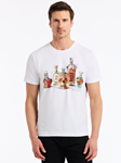 White Liquid Skull Men's Short Sleeve Polo | Robert Graham Polos Collection | Sam's Tailoring Fine Men's Clothing