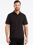 Black Furlan Short Sleeve Men's Polo | Robert Graham Polos Collection | Sam's Tailoring Fine Men's Clothing
