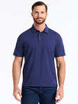 Navy Furlan Short Sleeve Men's Polo | Robert Graham Polos Collection | Sam's Tailoring Fine Men's Clothing