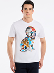 White Racer Graham Short Sleeve T-Shirt | Robert Graham T-Shirts Collection | Sam's Tailoring Fine Men's Clothing
